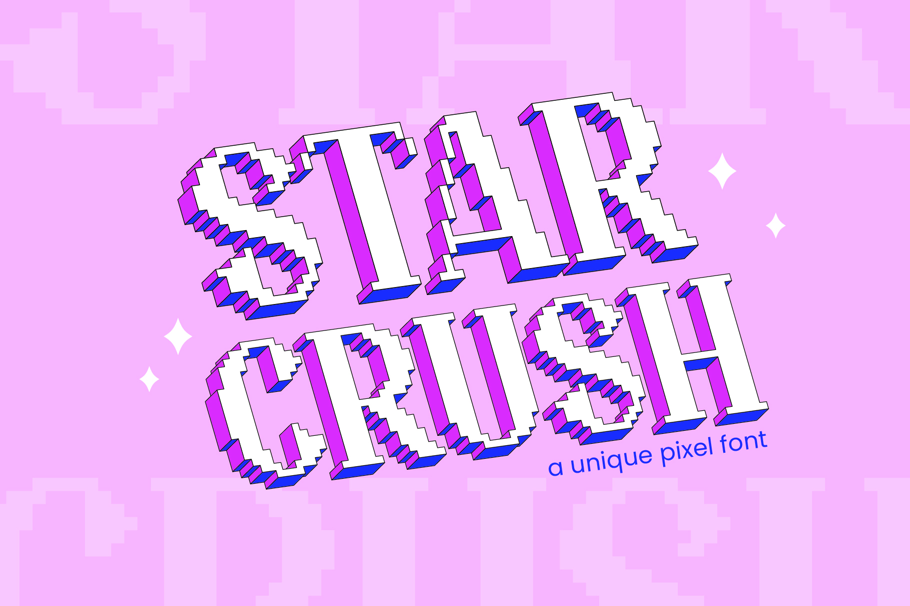 Star Crush - Pixelated Font