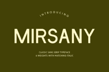 Mirsany - Sans Serif Font