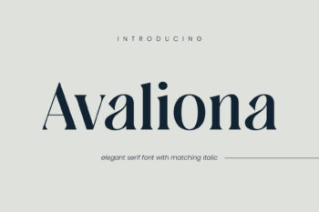 Avaliona - Serif Font