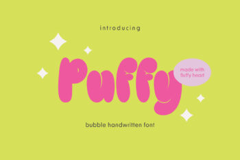 PGR Puffy - Bubbly Font