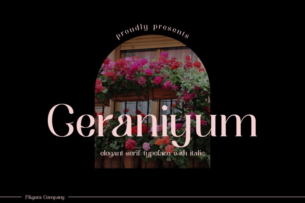 Geraniyum Font
