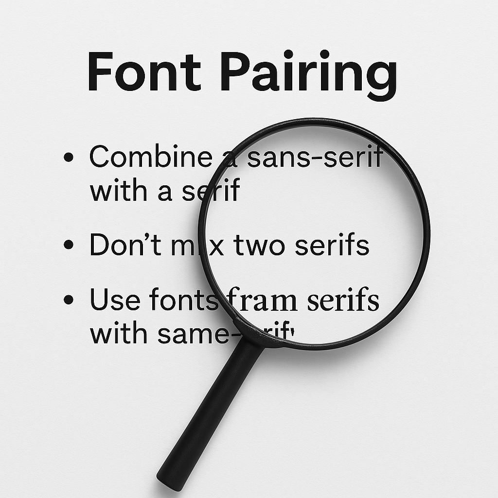 Font Pairing Rule Pikgura