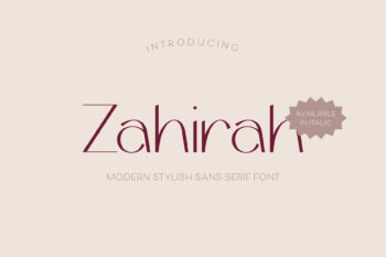 Zahirah - Elegant Font