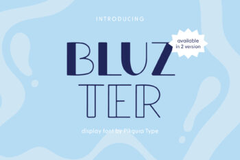 Bluzter - Display Font