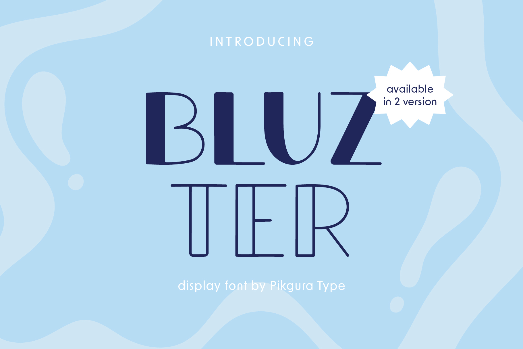 Bluzter - Display Font