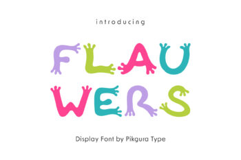 Flauwers - Display Font