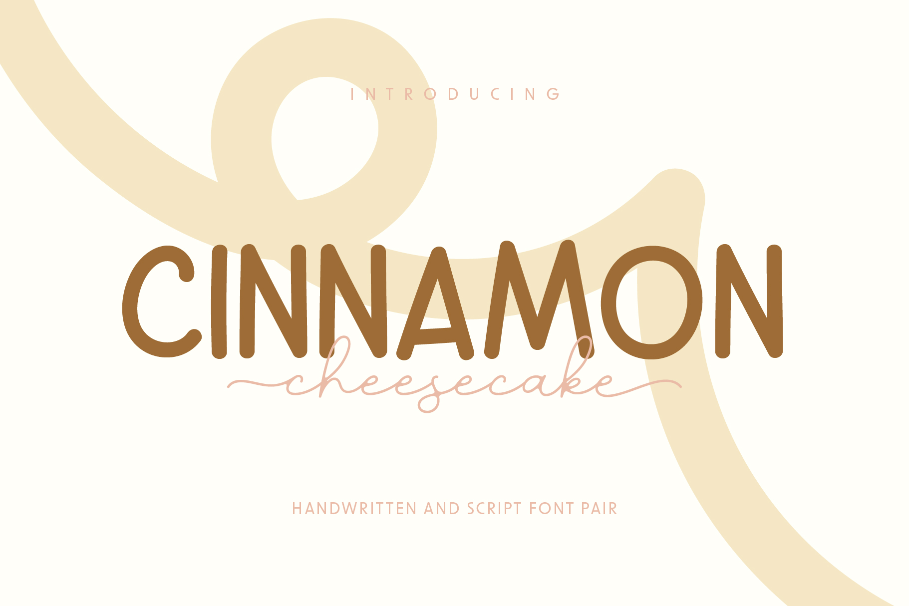 Cinnamon Cheesecake | Font Duo