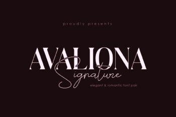 Avaliona Signature | Font Pair