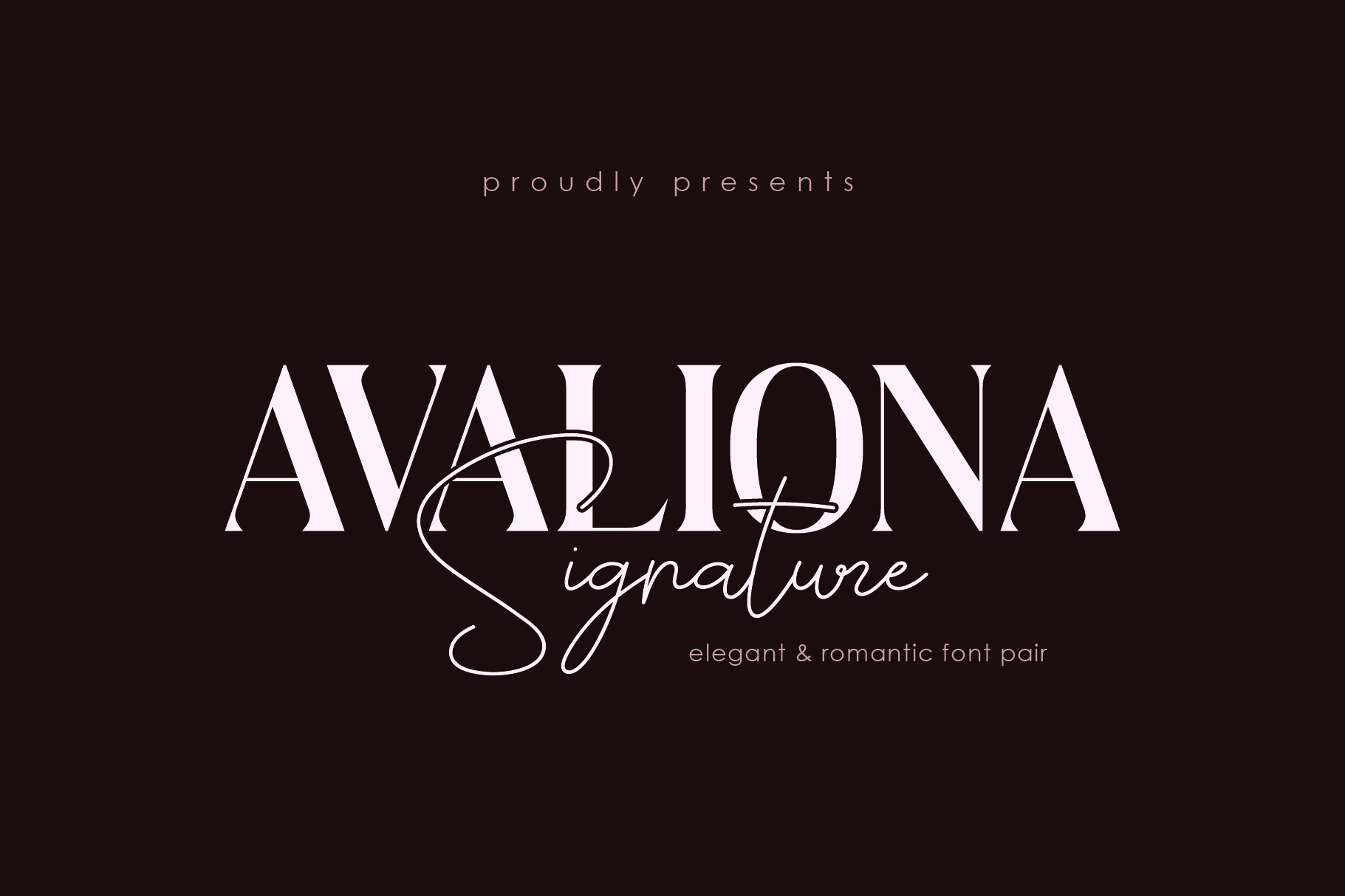 Avaliona Signature | Font Pair