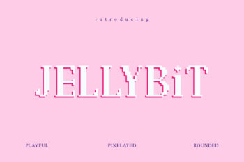 PGR Jellybit - Pixelated Font