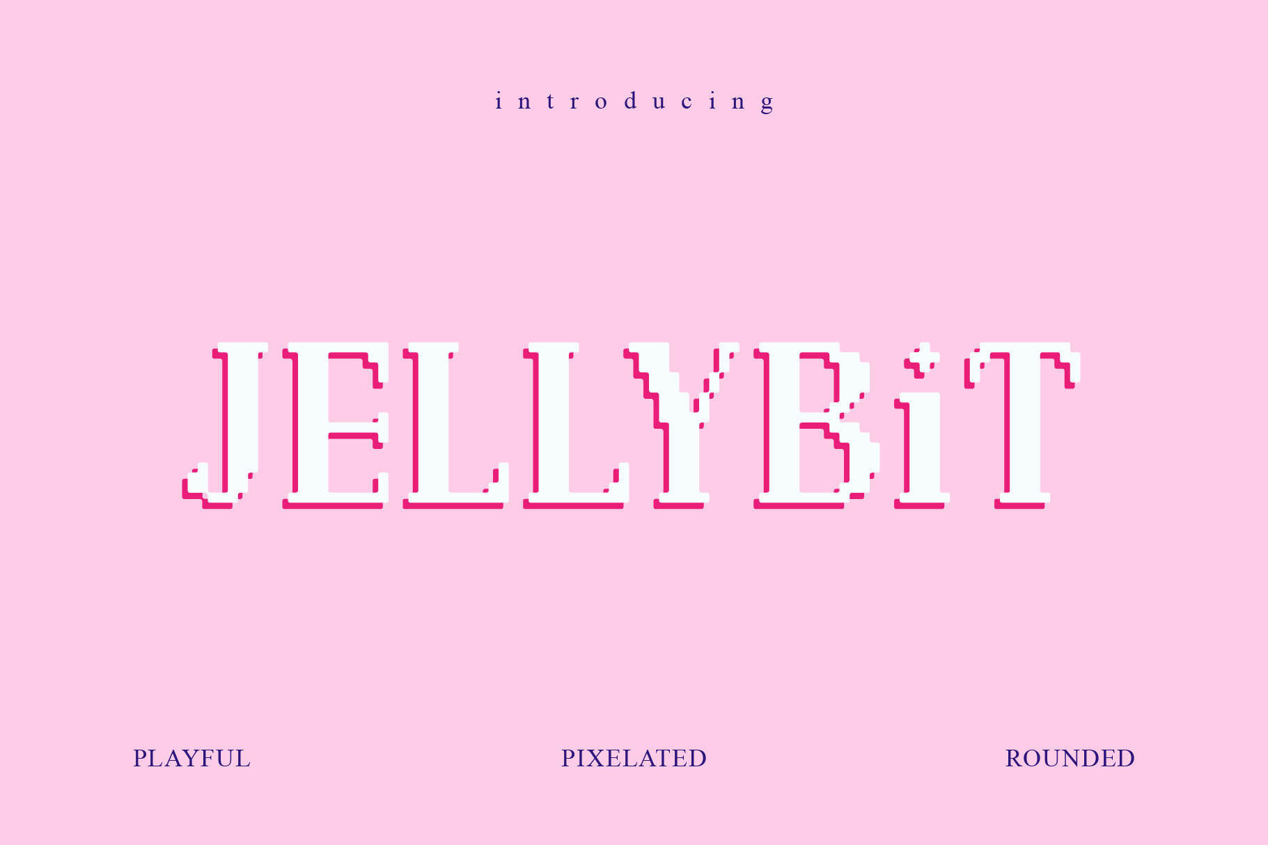PGR Jellybit - Pixelated Font