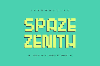 Spazenith - Pixelated Font