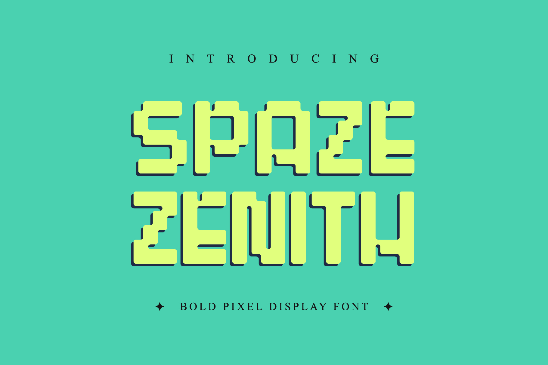 Spazenith - Pixelated Font