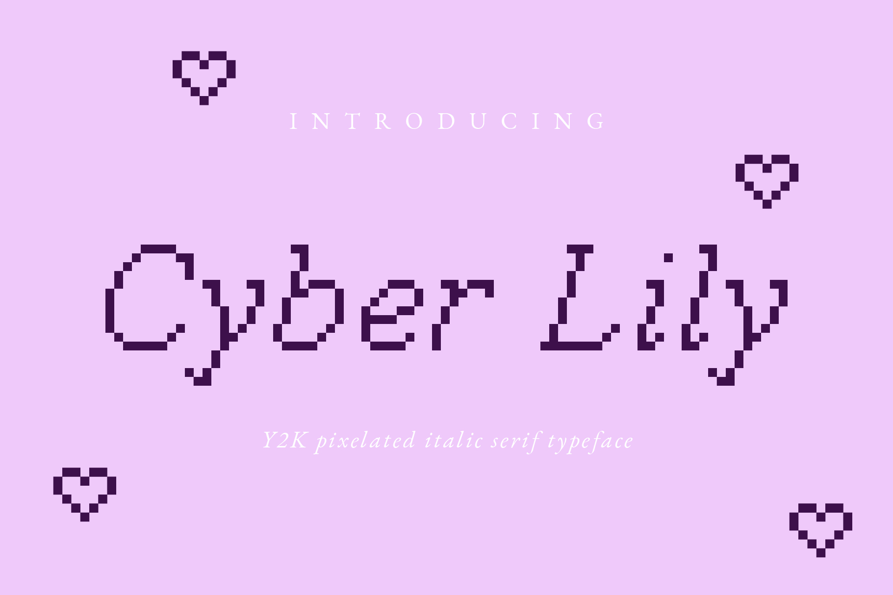 Cyber Lilly - Pixelated Font